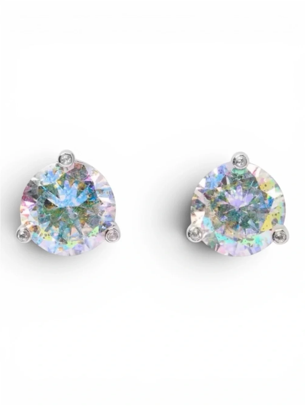 Kate Spade Rise & Shine Iridescent CZ Crystal Stud Earrings NWT